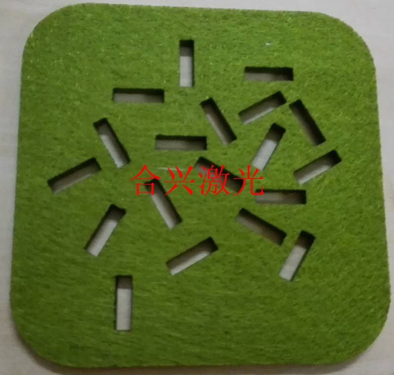 毛毡杯垫激光切割