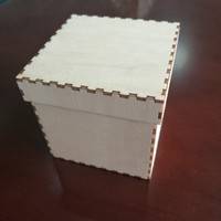 木拼图储物盒激光雕刻